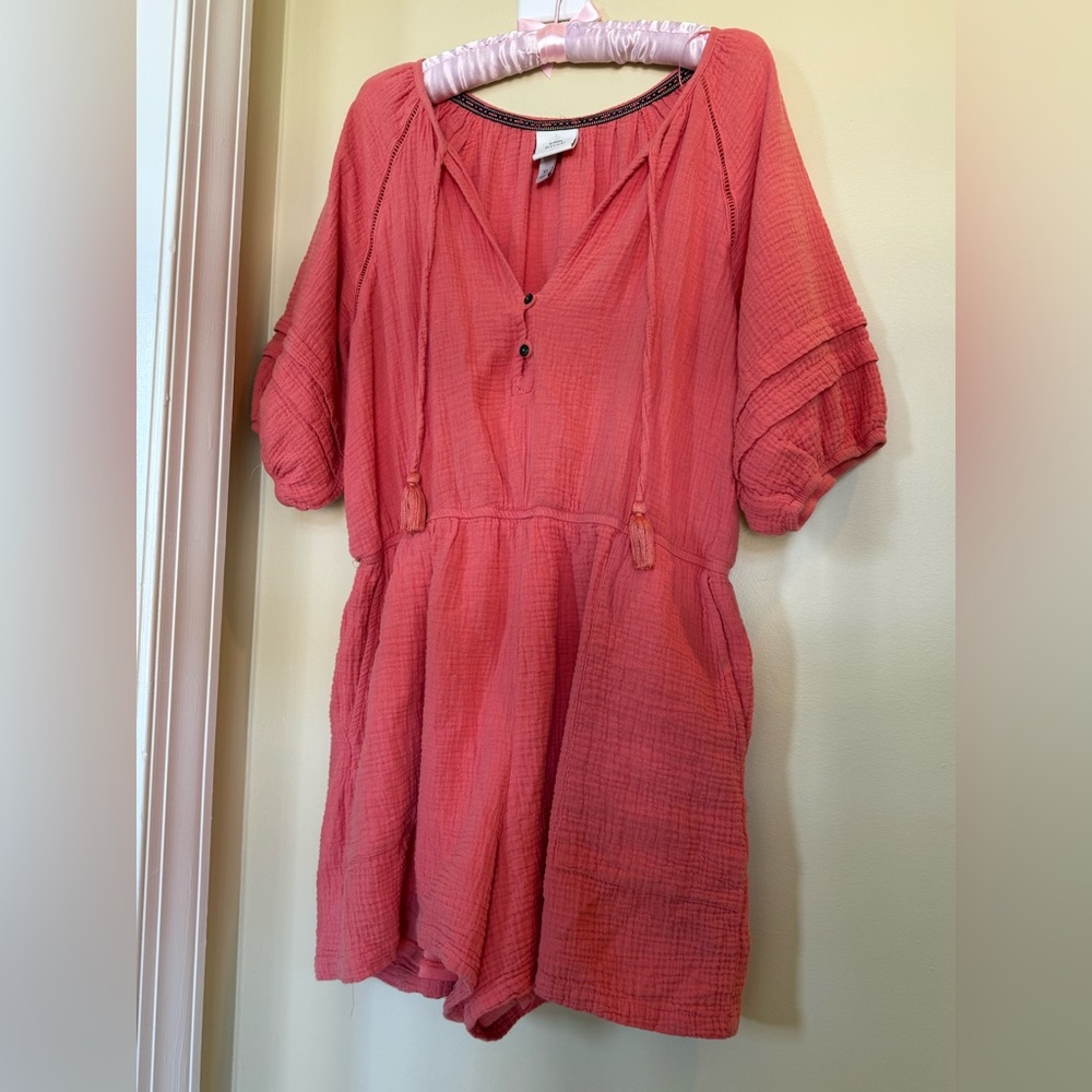 Knox Rose Coral Romper